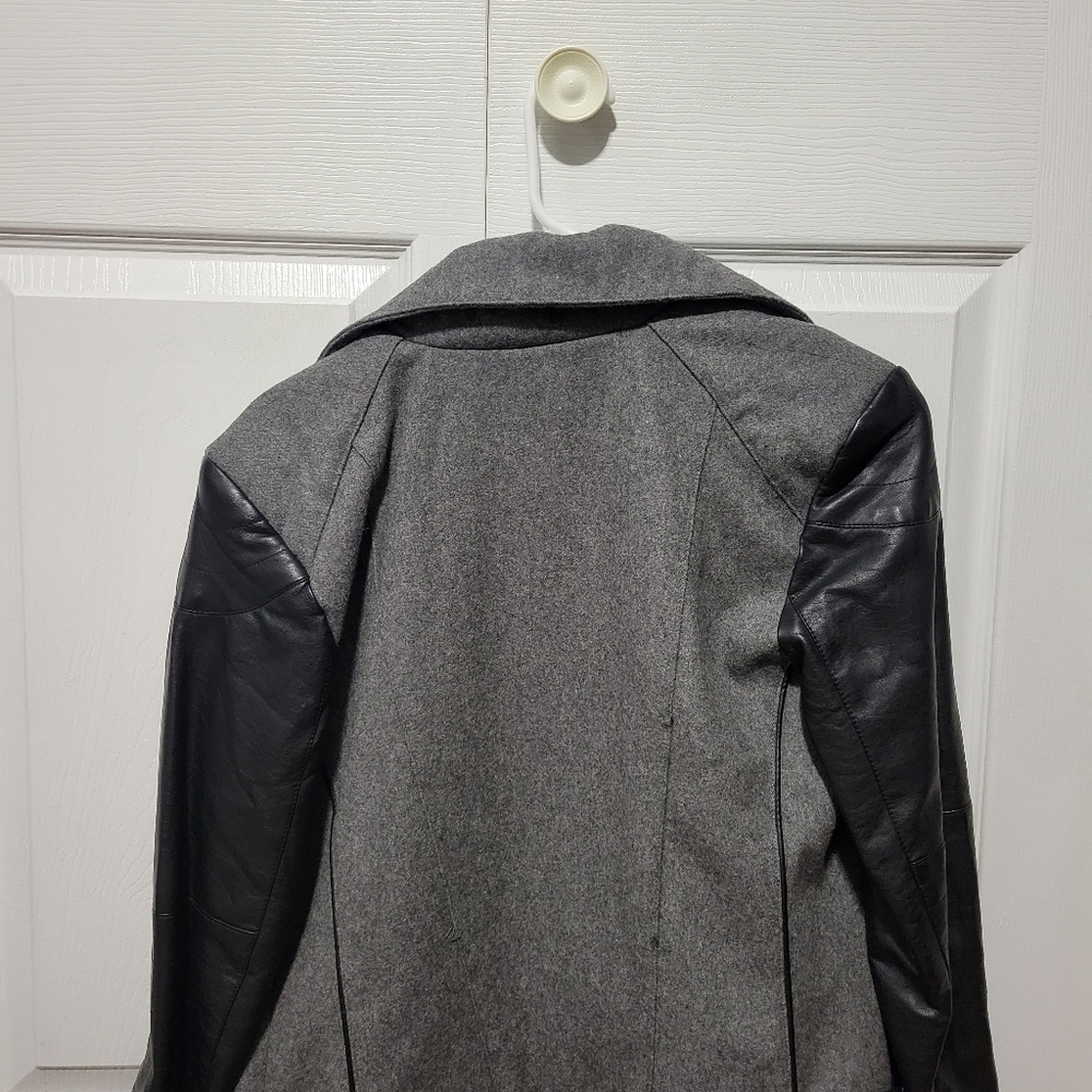 Grey moto jacket - Picture 3 of 3